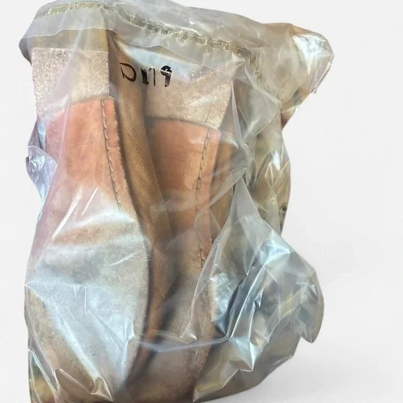 Frye Rounded Toe Tan Leather Patina Ballet Flats Sz 8 coquettegirl balletcore - Picture 8 of 8